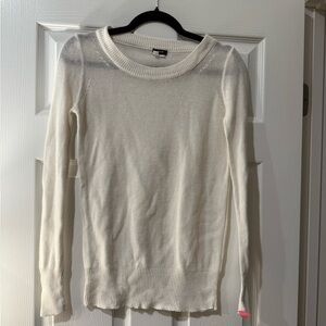 White Long Sleeve Sweater - Jcrew .